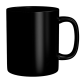 Ceramic coffee cup-Black